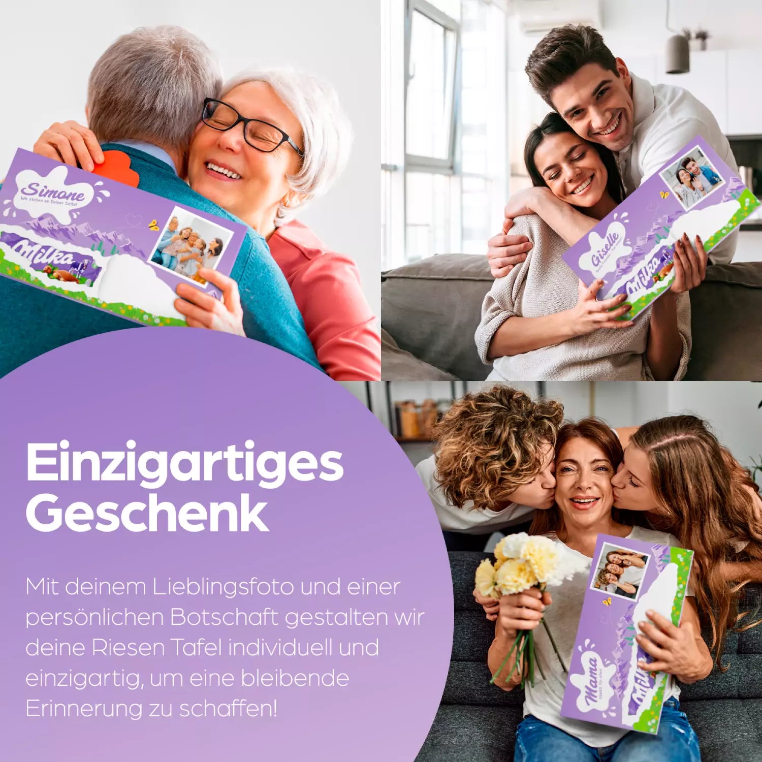 Riesentafel mit Foto