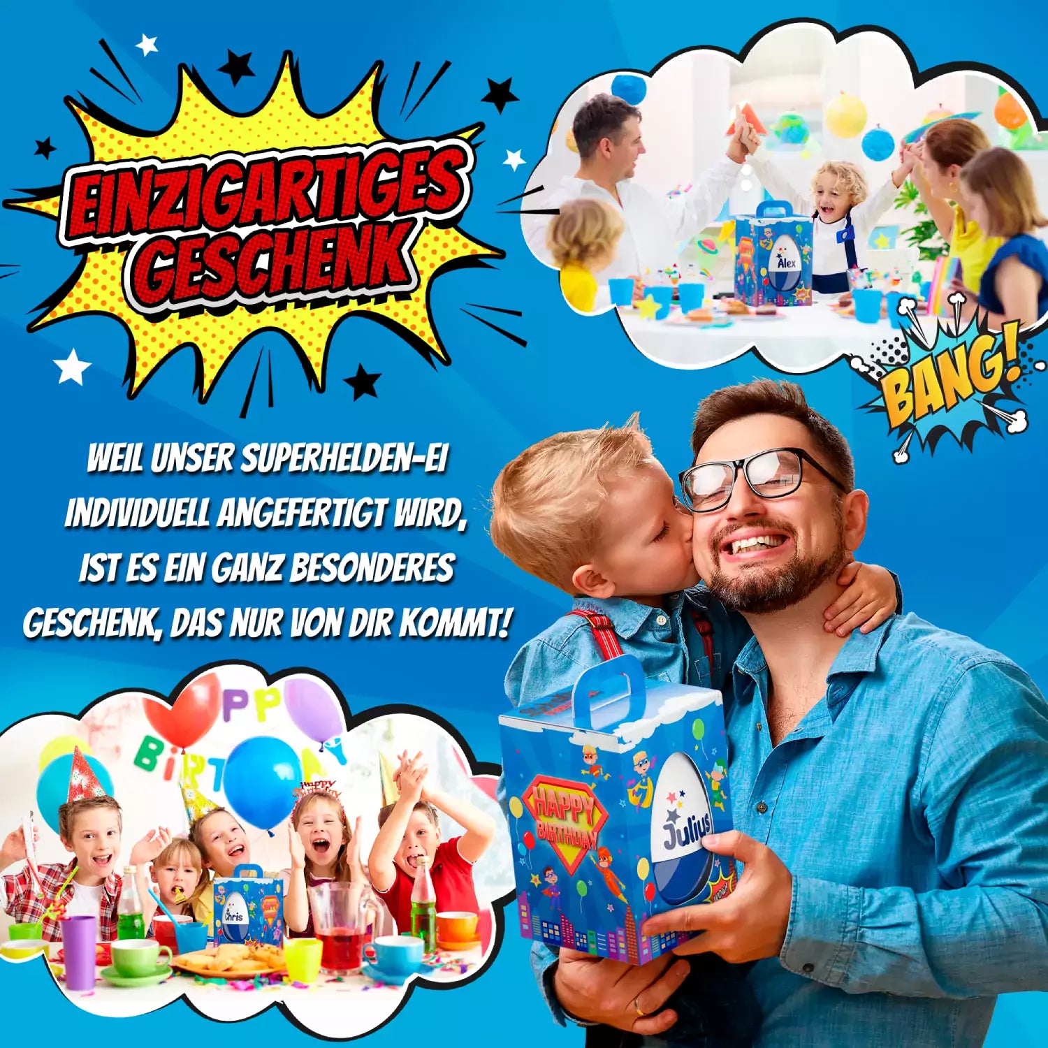 Riesen Superhelden-Ei