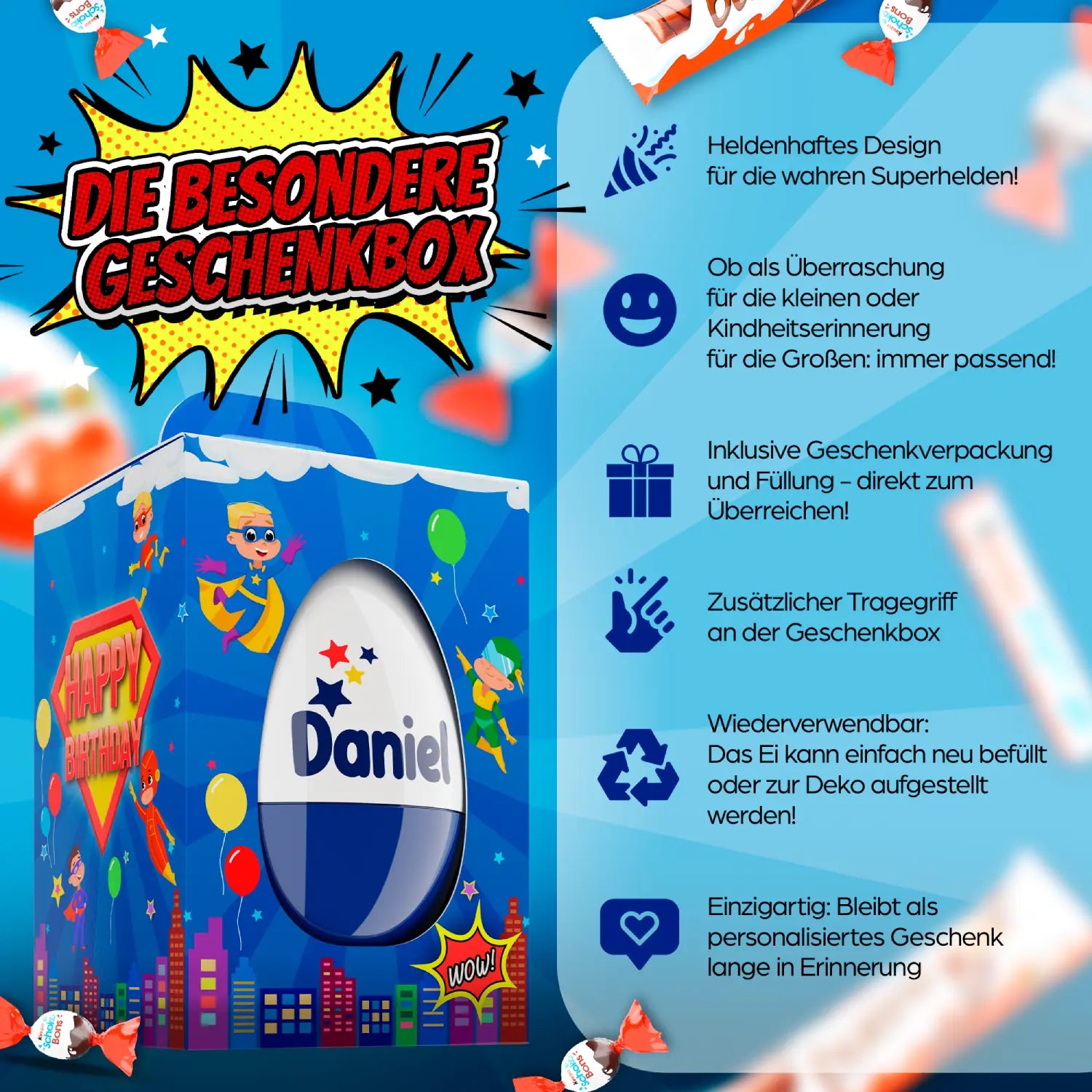 Riesen Superhelden-Ei