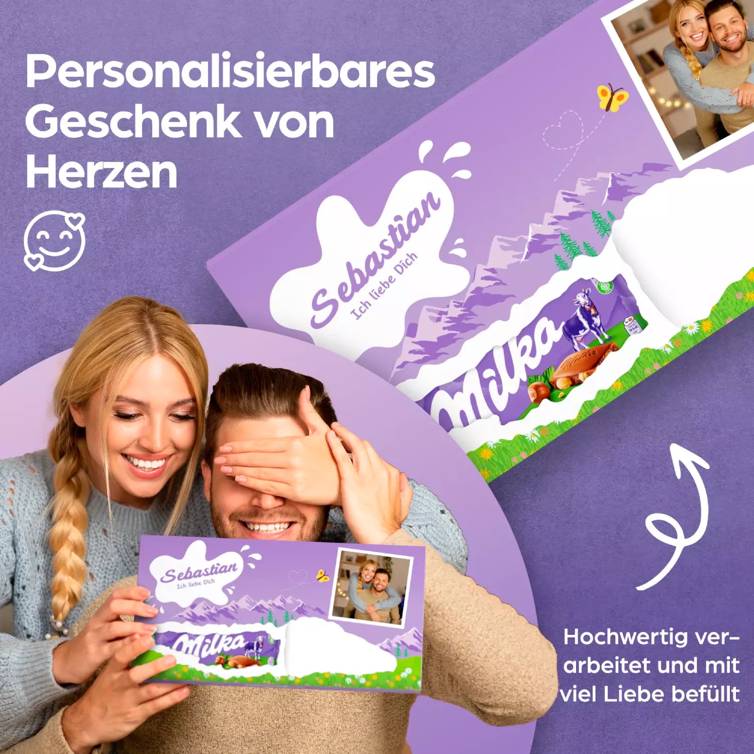 Riesentafel mit Foto