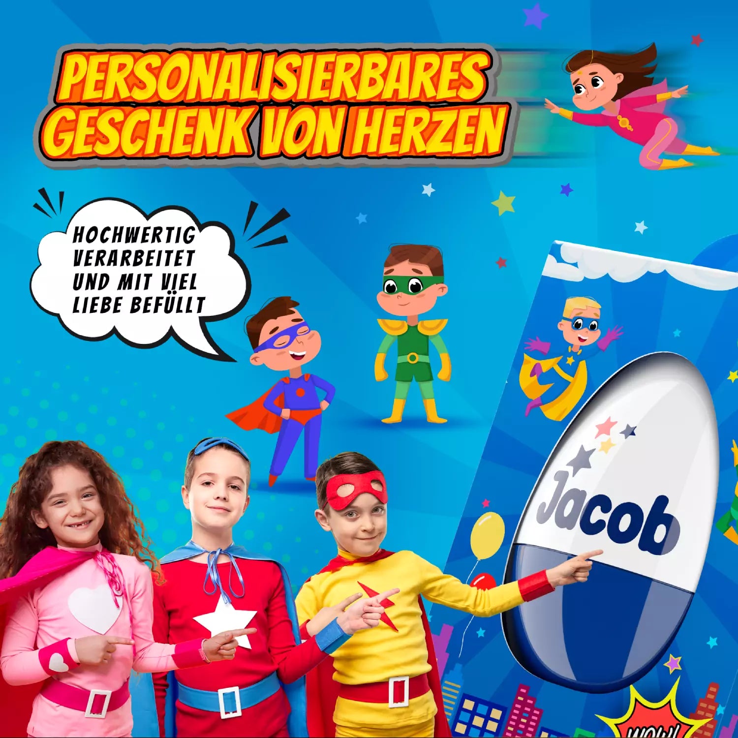 Riesen Superhelden-Ei
