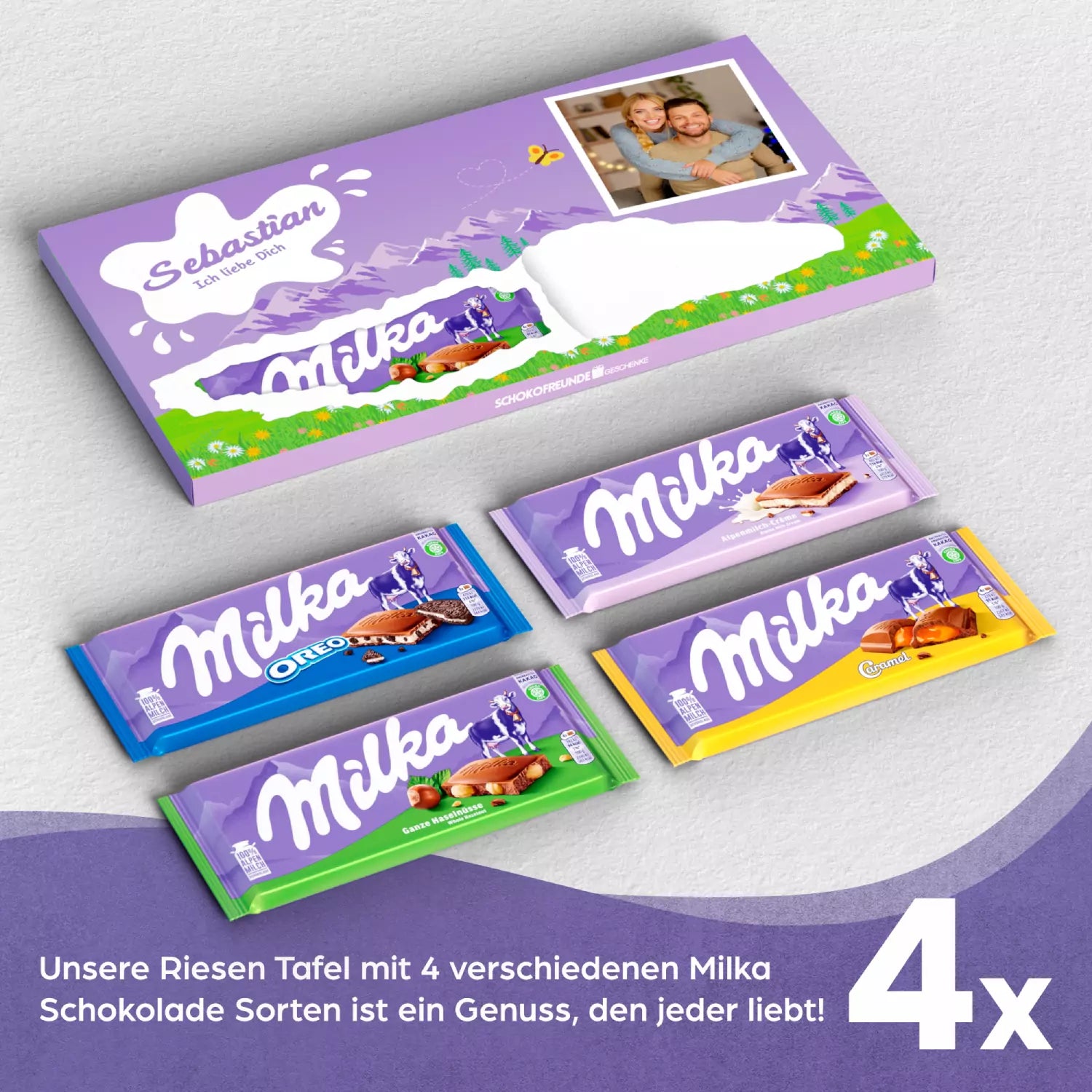 Riesentafel mit Foto