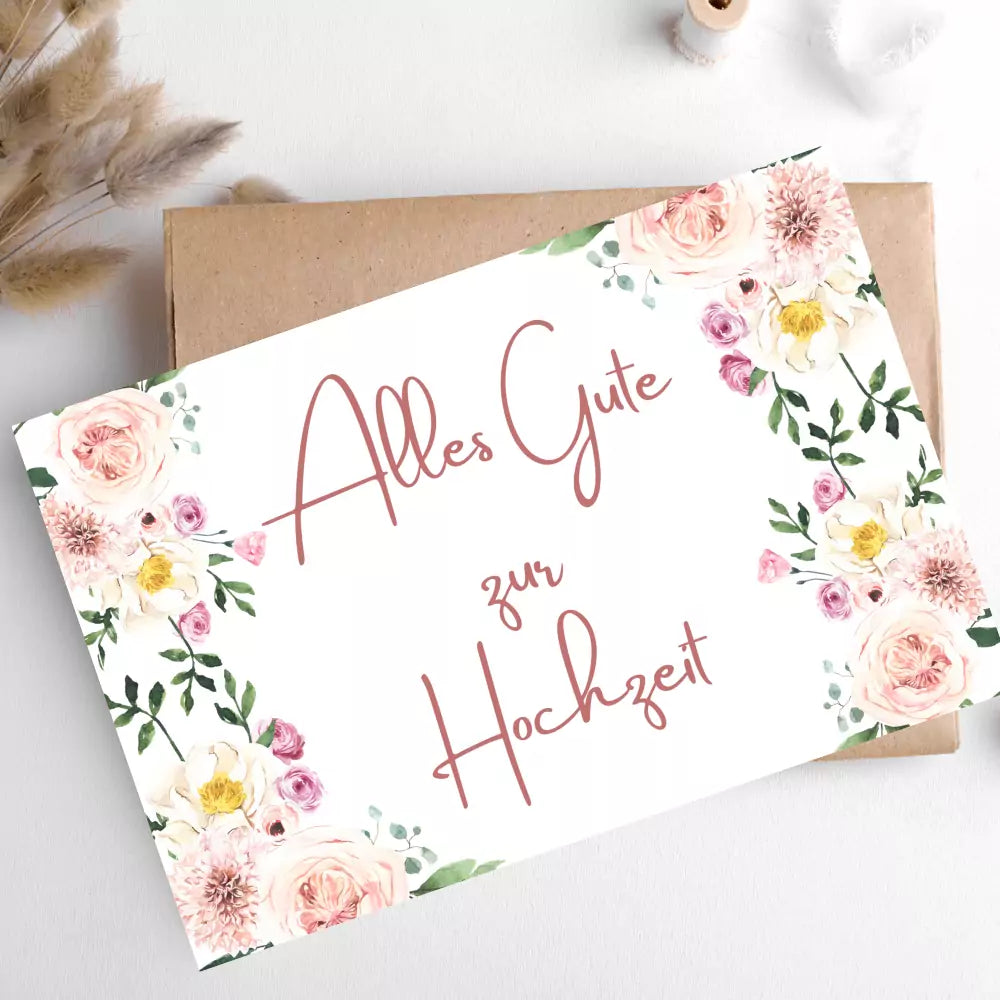 Alles Gute zur Hochzeit