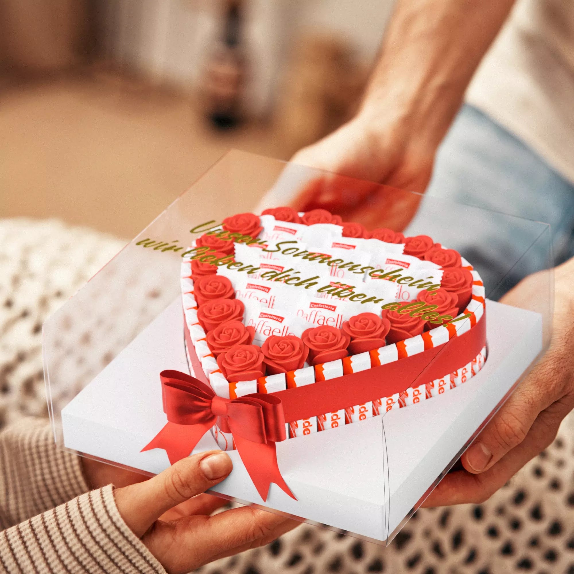 Riegelherz Romantik Rot