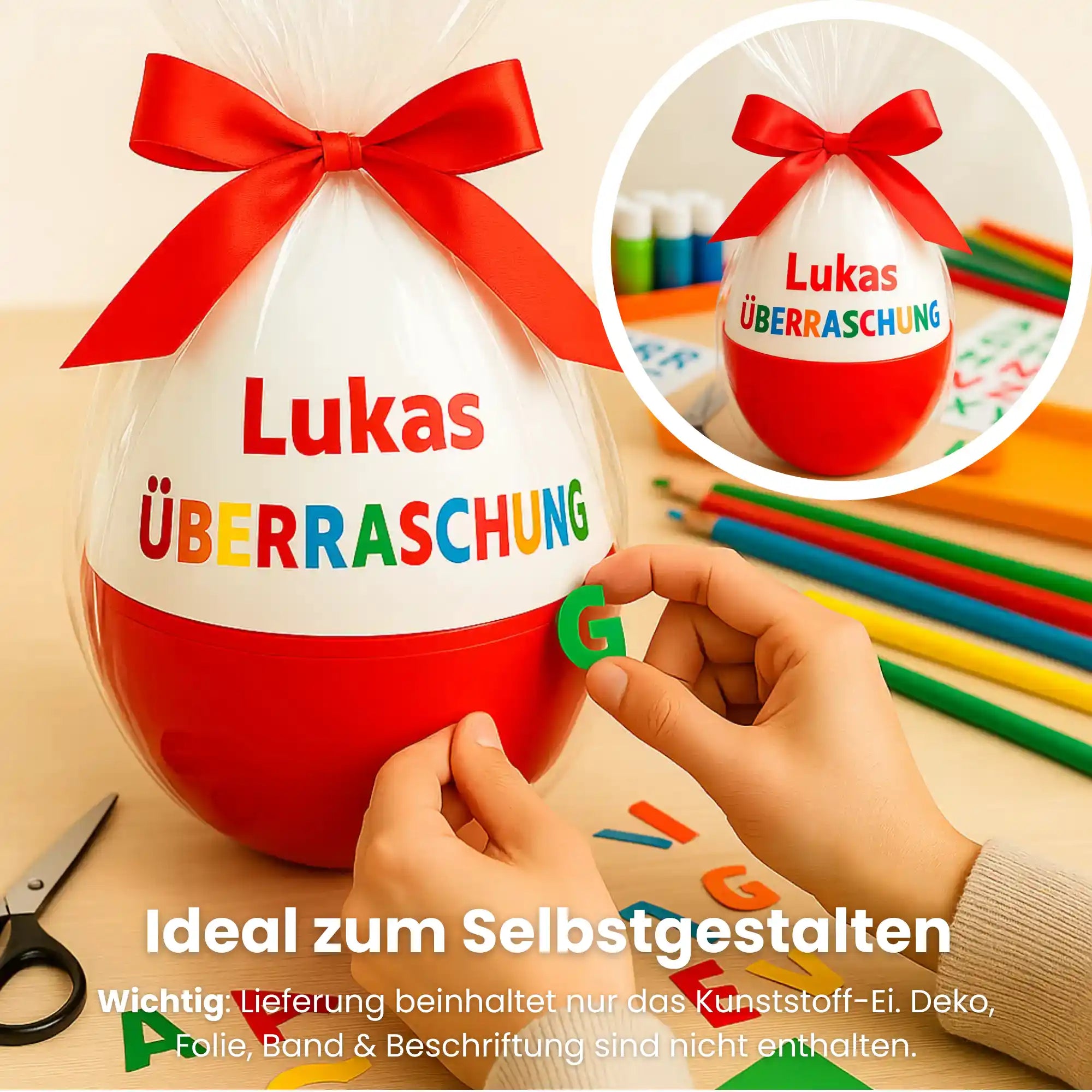 DIY Überraschungsei - Rot