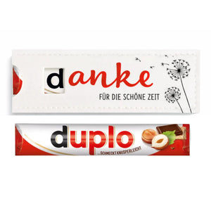 Filz-Geschenktasche inkl. Riegel - danke für die schöne Zeit