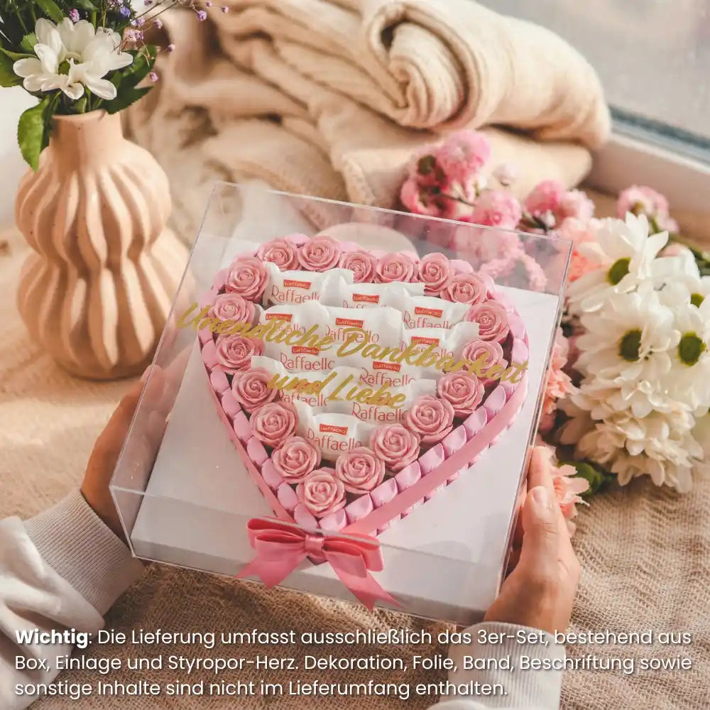 DIY Herz Geschenkbox [3er Set]