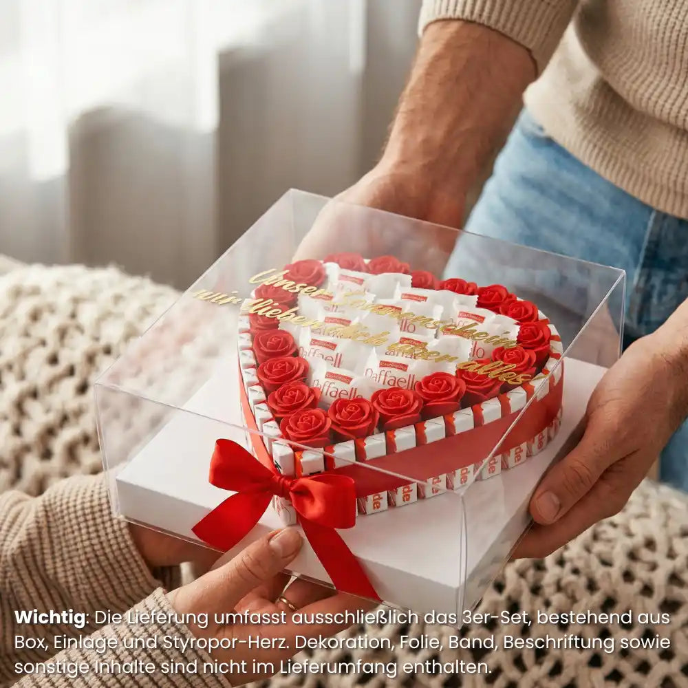 DIY Herz Geschenkbox [3er Set]