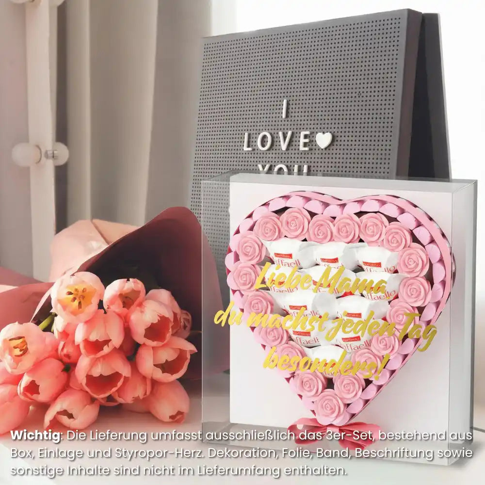 DIY Herz Geschenkbox [3er Set]