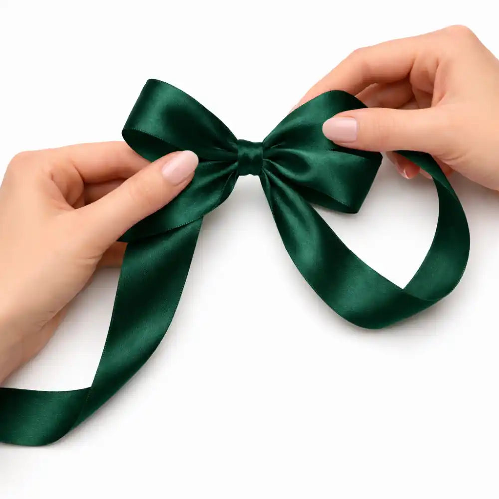 Satinband - Dunkelgrün
