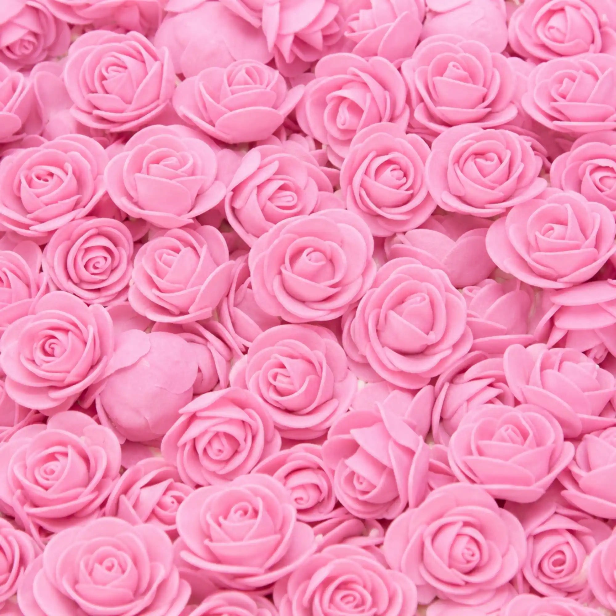 Mini Schaumstoffrosen – Rosé (30 Stück)